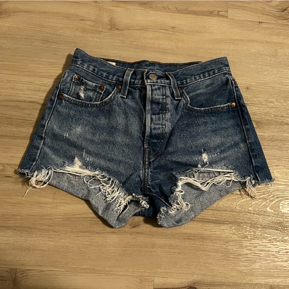 Levi's Pants - Levi’s 501 Dark Wash Denim Shorts
